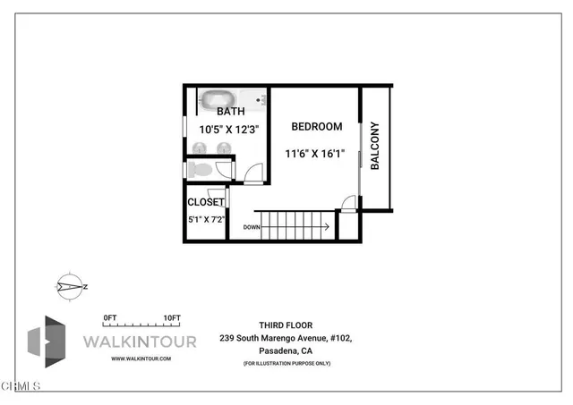 $1,169,000 | 239 South Marengo Avenue, Unit 102, Pasadena, CA 91101