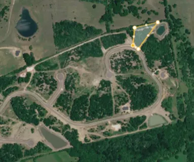 an aerial view of a house having outdoor space