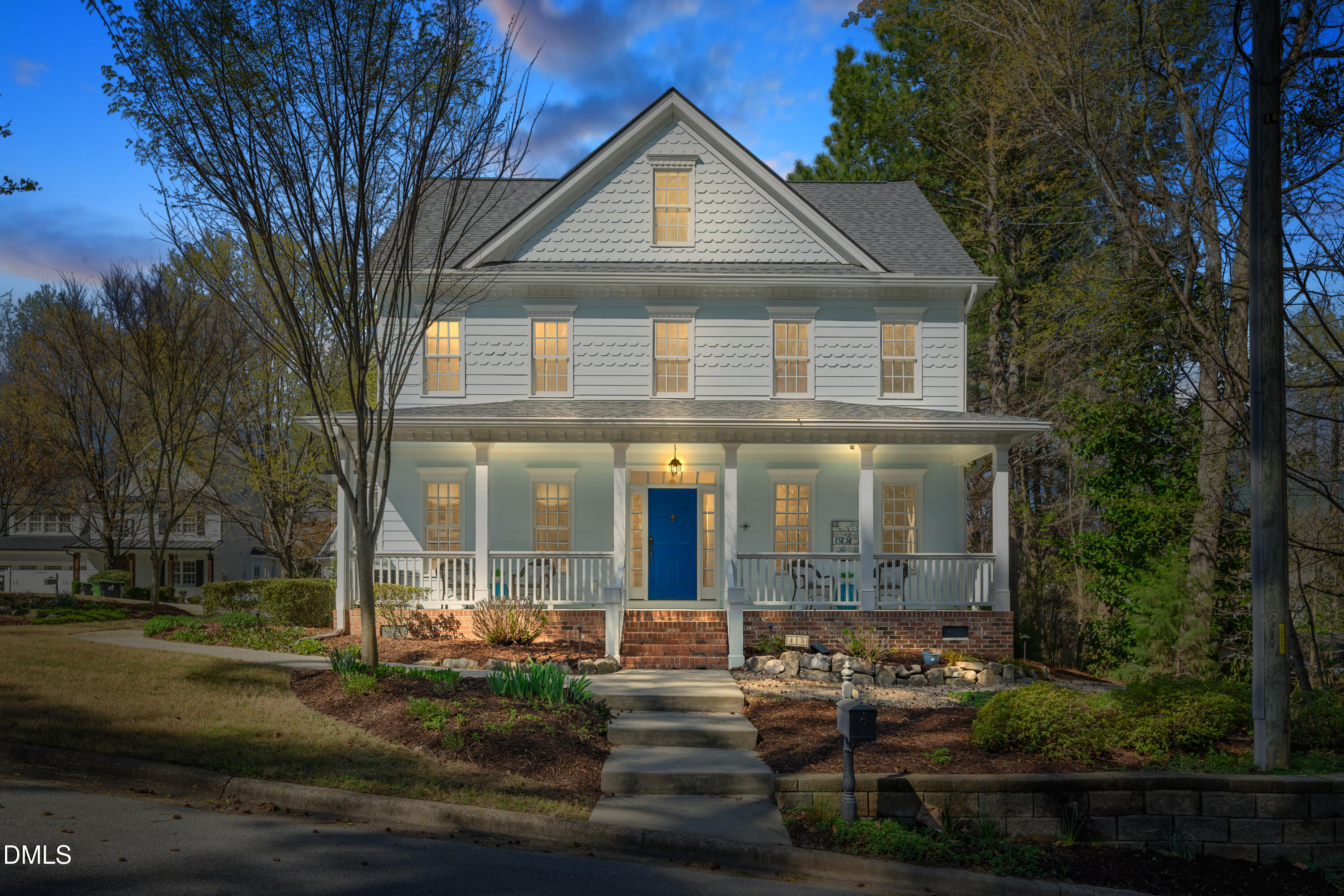 415 Fairview Road Apex, NC 27502 - Photo 5 of 55 2_101 -415 fairview rd, exterior, twilig