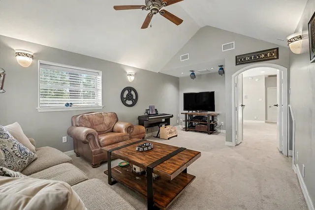 a view of kitchen with furniture and wooden floor