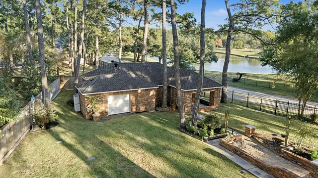 a view of a terrace with a yard