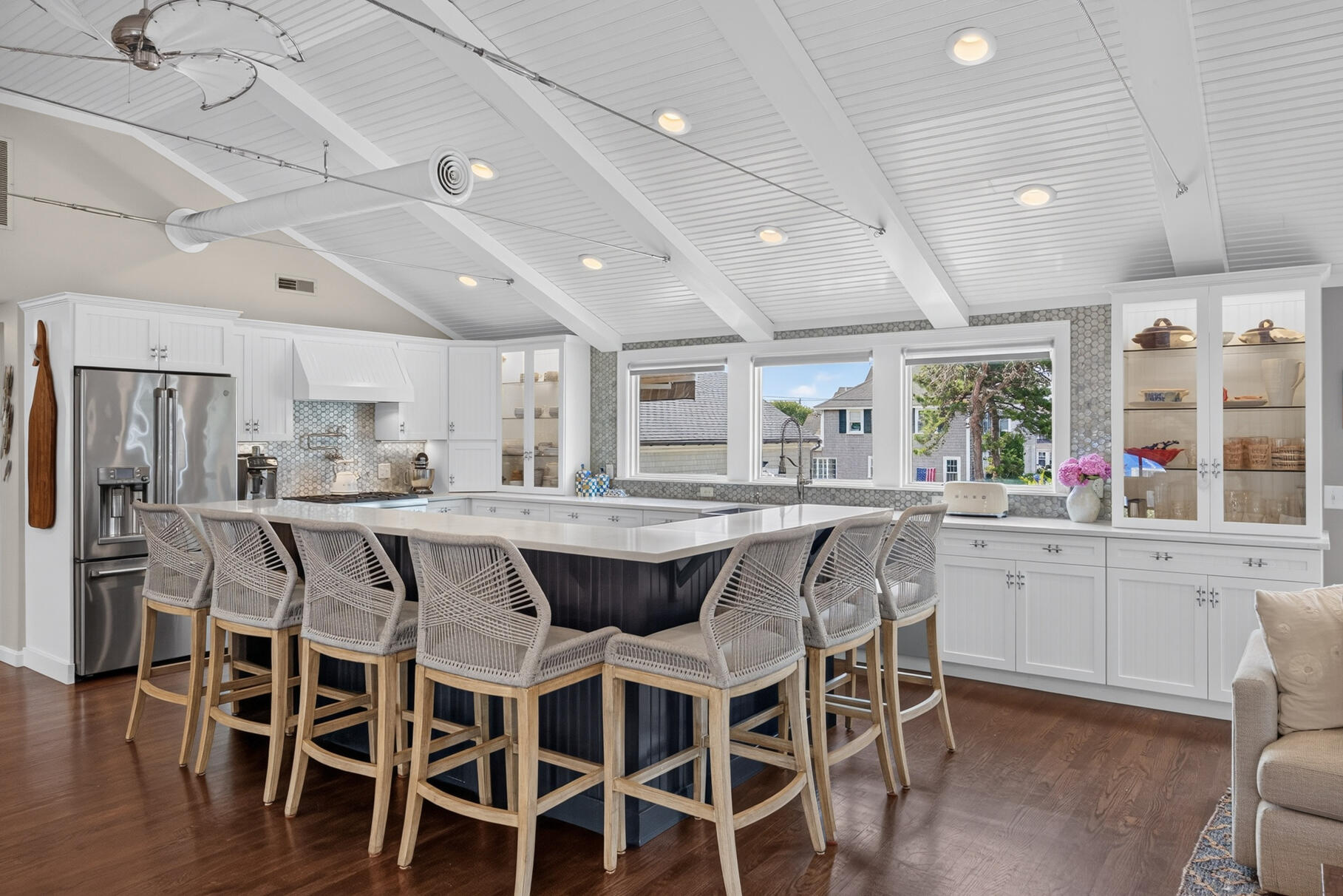 33 Harbor View Road Harwich Port, MA 02646 - Photo 11 of 50 a view of a dining room with furniture window and wooden floor