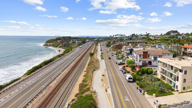 a view of a city from a balcony