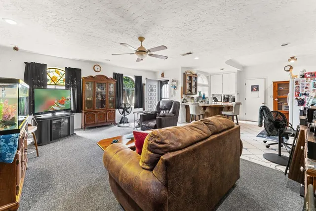 a view of a car park in front of house