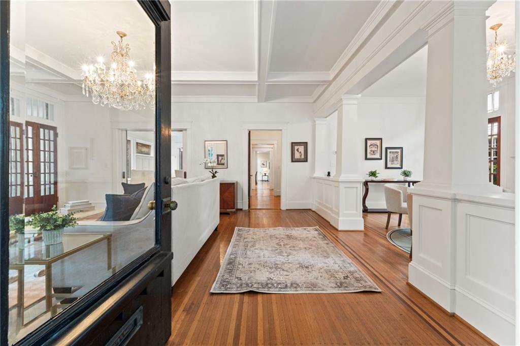 121 17th Street Northeast Atlanta, GA 30309 - Photo 2 of 53 a living room with furniture and a wooden floor