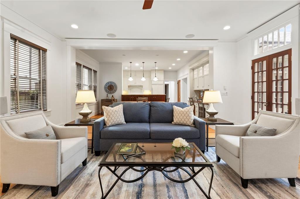 121 17th Street Northeast Atlanta, GA 30309 - Photo 21 of 53 a living room with furniture and a large window