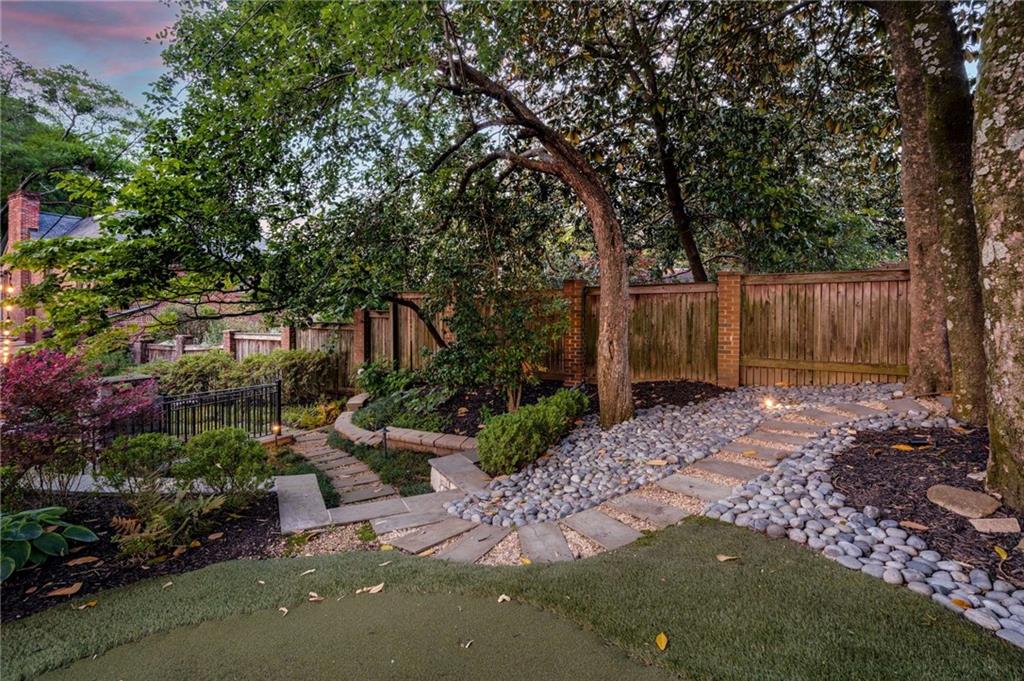 121 17th Street Northeast Atlanta, GA 30309 - Photo 46 of 53 a view of backyard with green space
