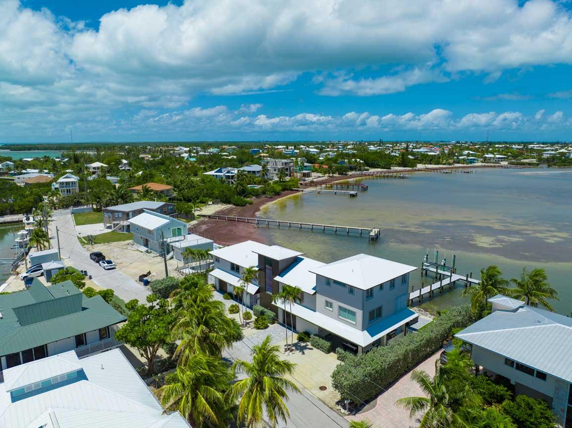 14 East Ocean Drive Marathon, FL 33050 - Photo 45 of 48 an aerial view of a house with a lake view