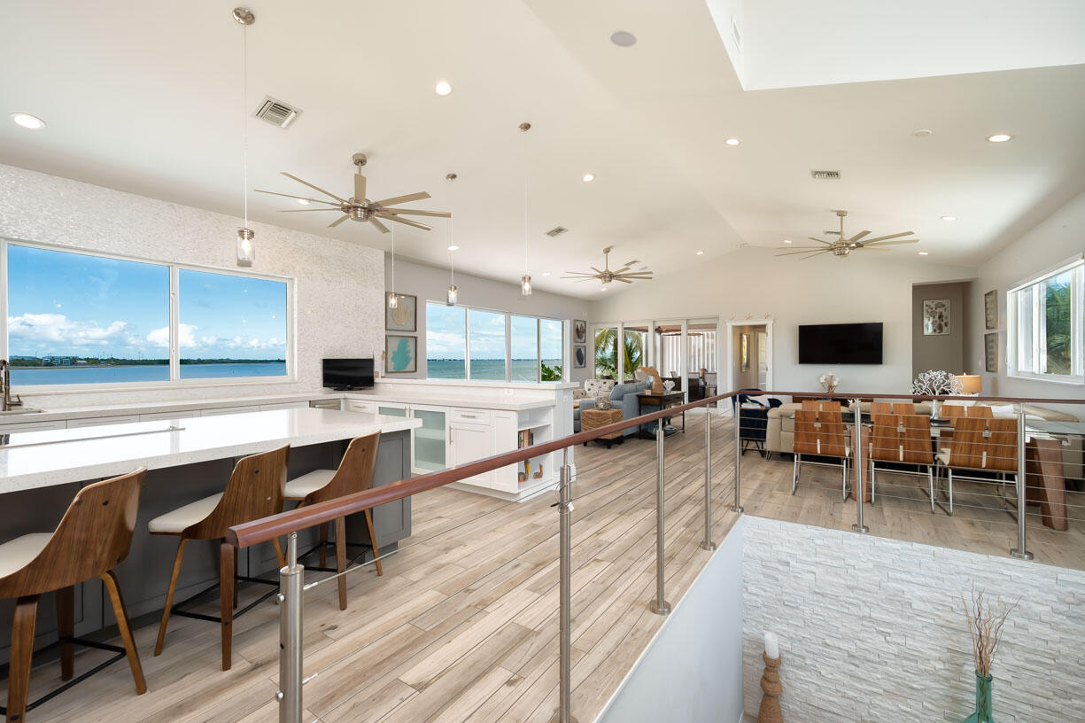 14 East Ocean Drive Marathon, FL 33050 - Photo 7 of 48 a living room with lots of furniture and view of kitchen