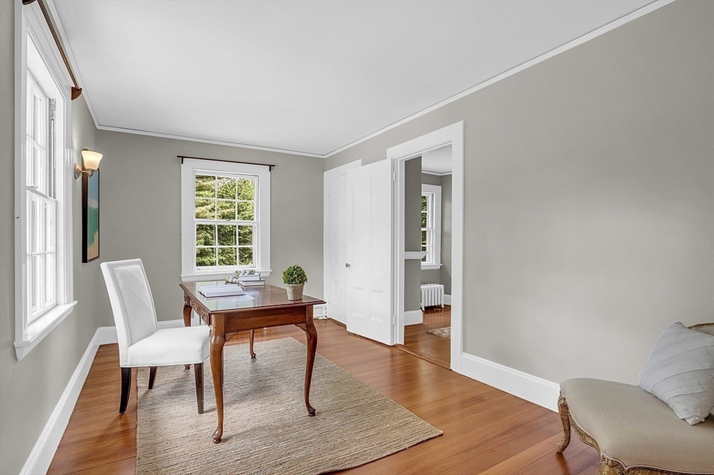 24 Sandy Pond Road Lincoln, MA 01773 - Photo 23 of 42 a view of a room with furniture window and wooden floor