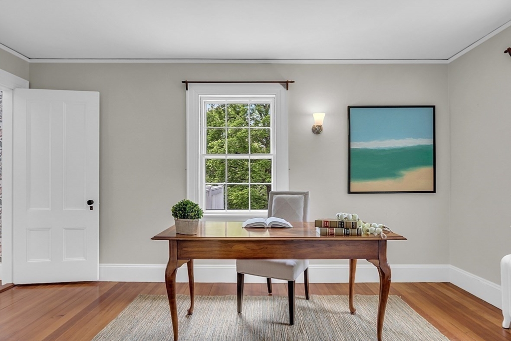 24 Sandy Pond Road Lincoln, MA 01773 - Photo 31 of 42 a workspace with furniture and wooden floor