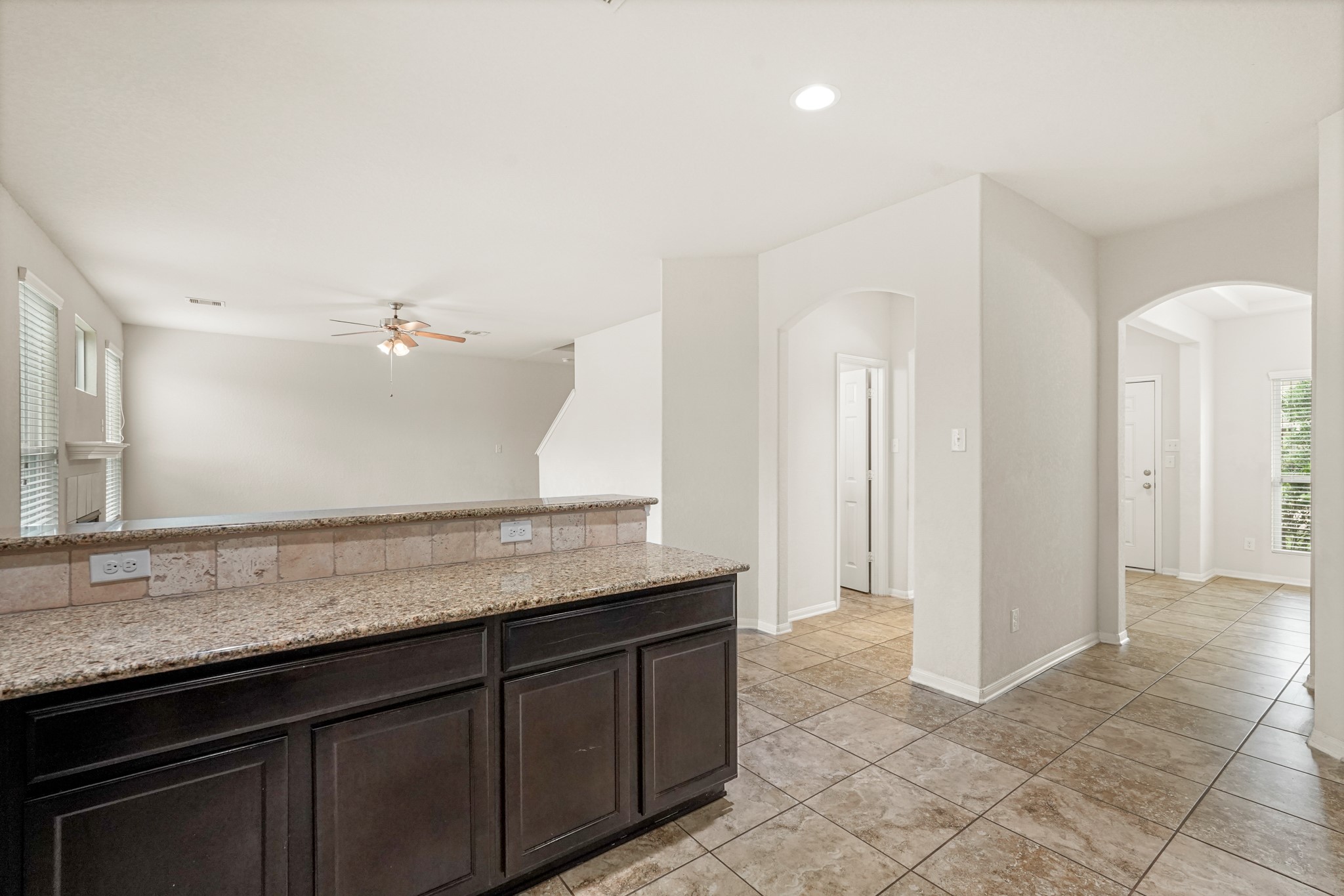 3215 Upland Spring Trace Katy, TX 77493 - Photo 8 of 24 a bathroom with a granite countertop sink and a mirror