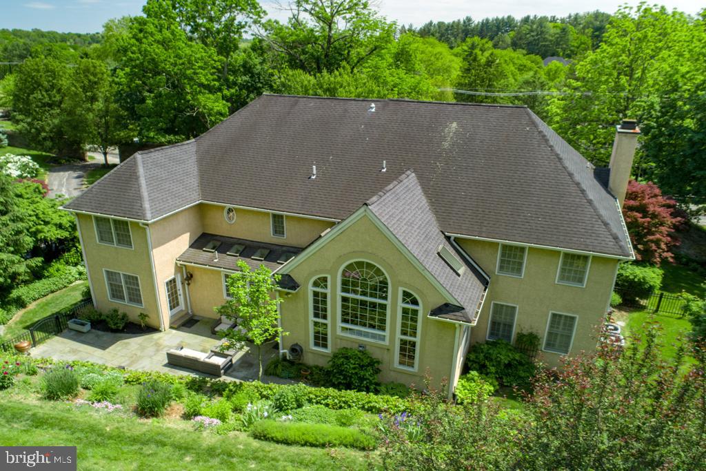 618 Newtown Road Villanova, PA 19085 - Photo 47 of 62 exterior rear drone