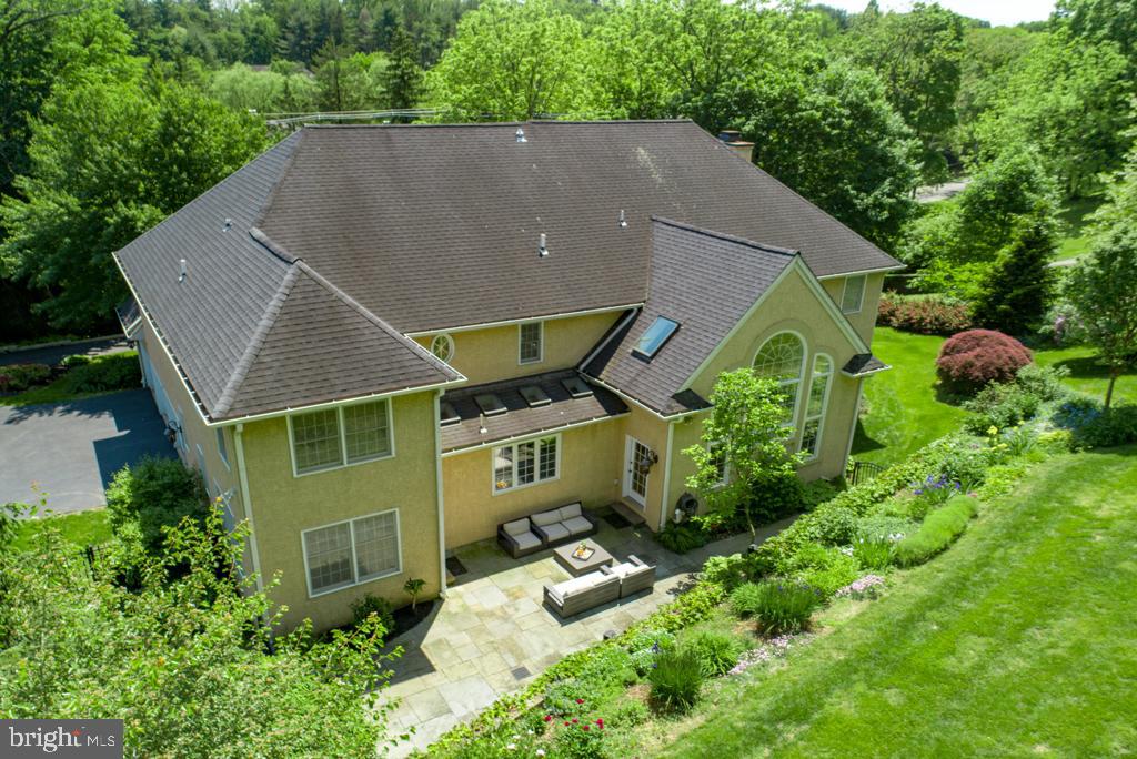 618 Newtown Road Villanova, PA 19085 - Photo 48 of 62 exterior rear drone