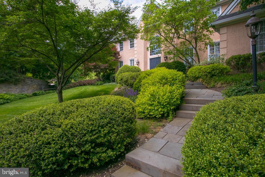 618 Newtown Road Villanova, PA 19085 - Photo 56 of 62 front walk custom flagstone