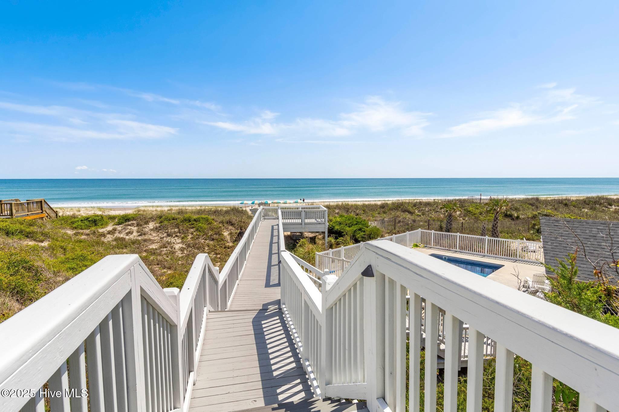 1829 Salter Path Road Indian Beach, NC 28512 - Photo 10 of 27 Walkway to House