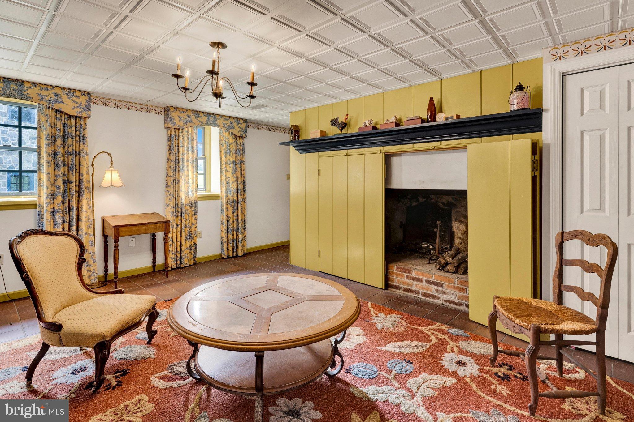 198 Blacksmith Road Oley, PA 19547 - Photo 29 of 43 Lower Level Den with Fireplace