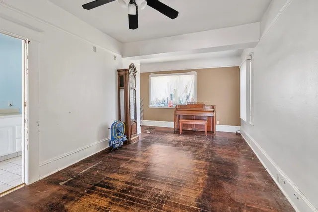 a house with trees in front of it