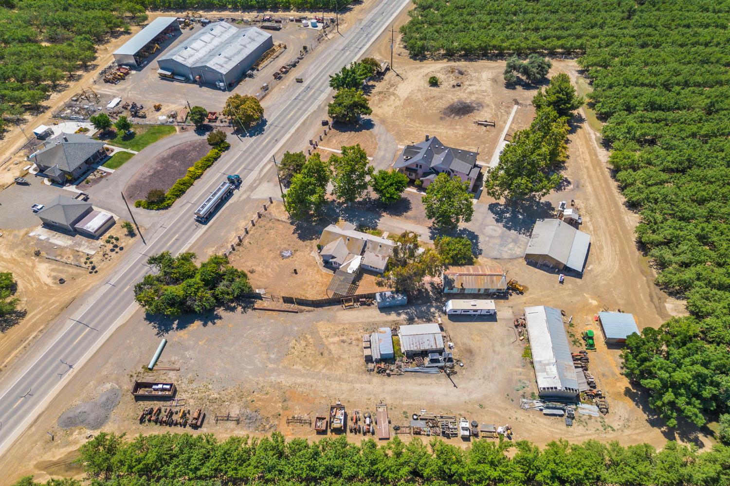 3101 River Road Vernalis, CA 95385 - Photo 74 of 81 an aerial view of a house with garden space and street view