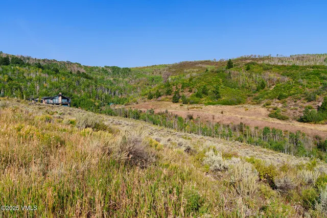 a view of a houses with a yard and mountain
