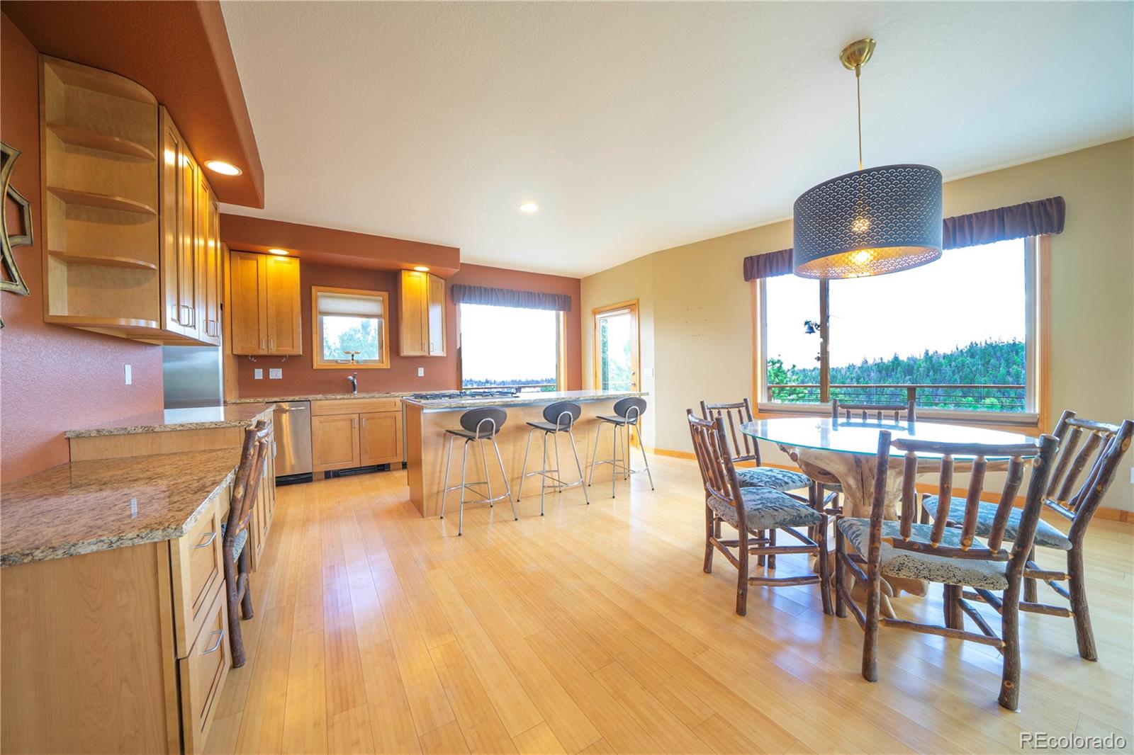 138 Teton Way Como, CO 80432 - Photo 26 of 34 a view of a dining room with furniture window and outside view