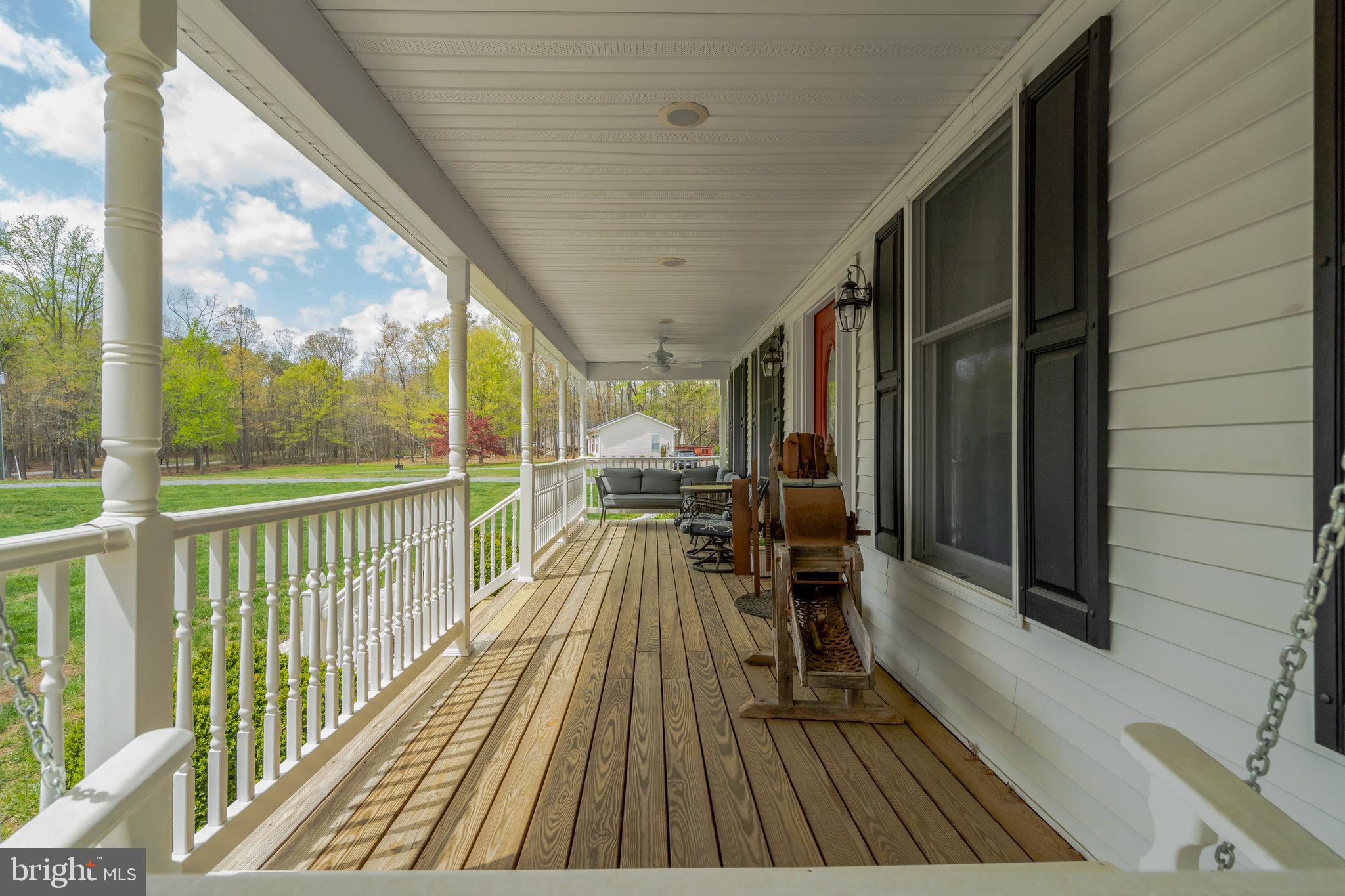1456 Aquia Road Midland, VA 22728 - Photo 54 of 90 Huge front porch with sing and ceiling fan