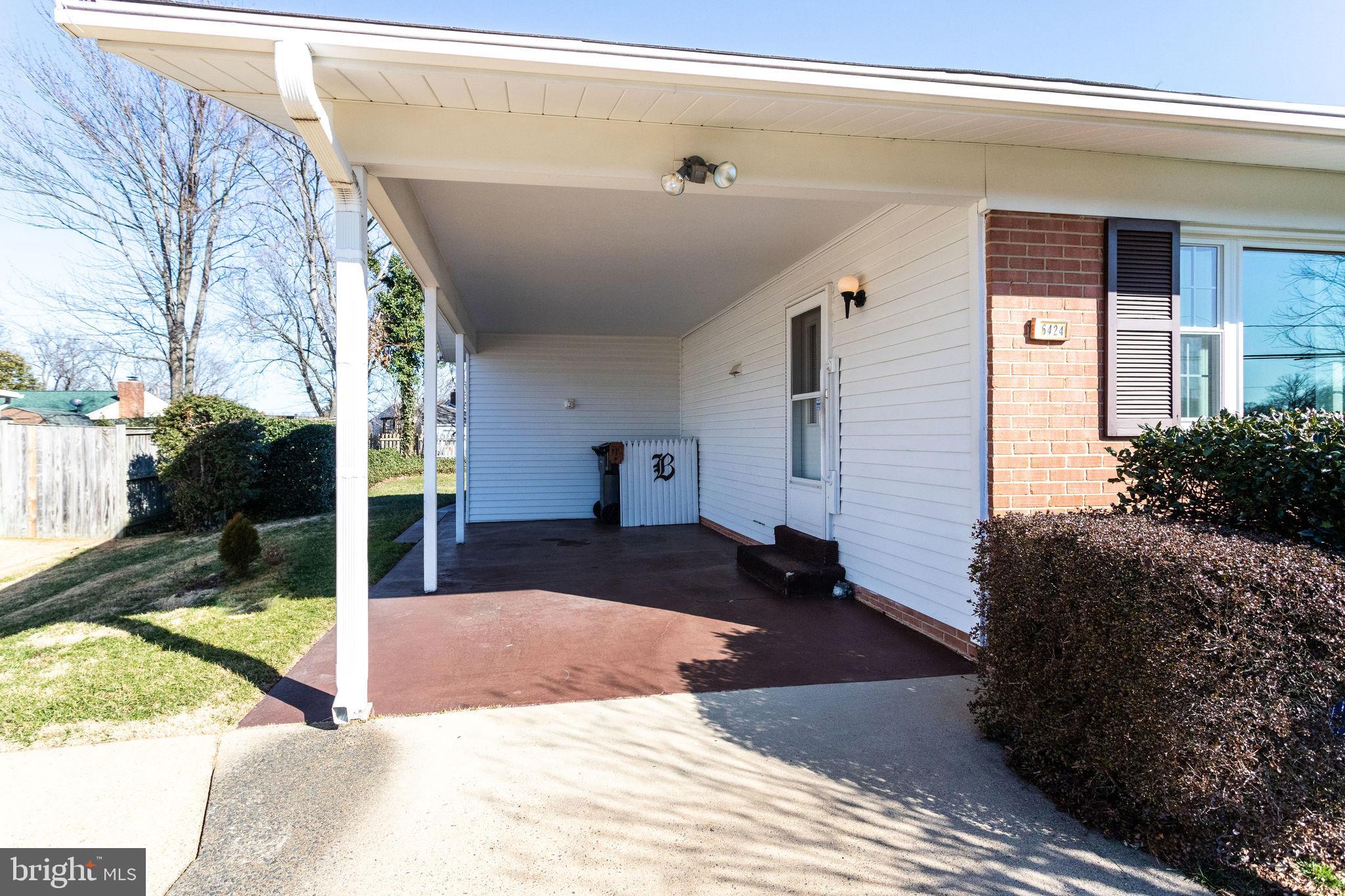 6424 Meriwether Lane Springfield, VA 22150 - Photo 31 of 39 Nice carport