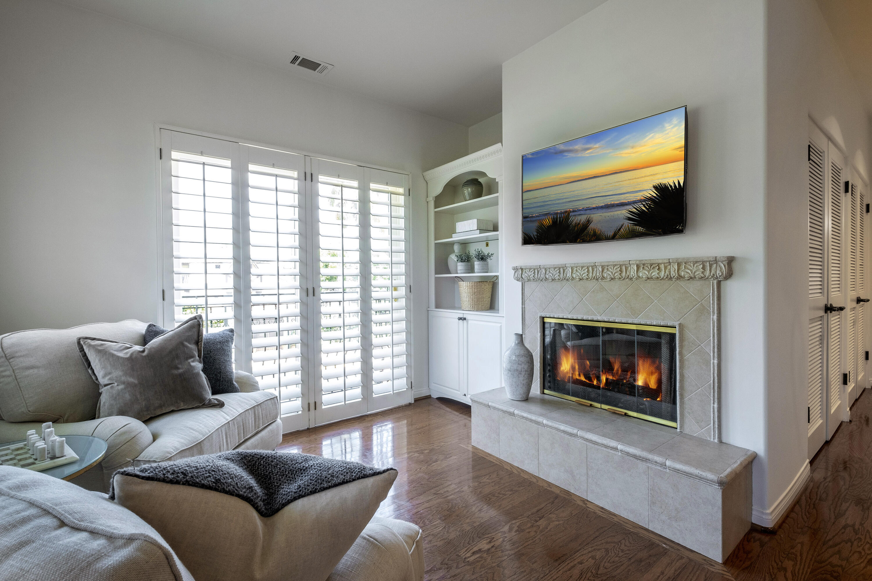 1293 Spring Road Montecito, CA 93108 - Photo 14 of 22 Primary Lounge Area with Fireplace