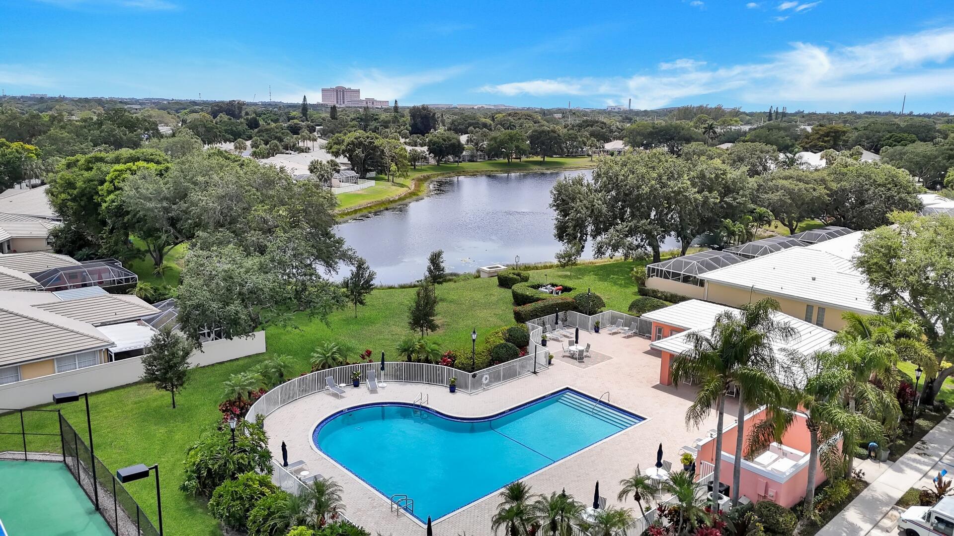 4220 Royal Oak Drive Palm Beach Gardens, FL 33410 - Photo 32 of 35 an aerial view of residential houses with outdoor space and river