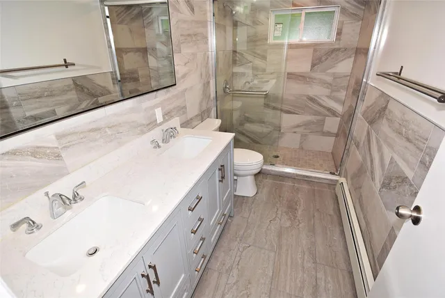 a bathroom with a sink and a tub