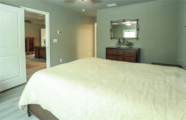 a close view of closet