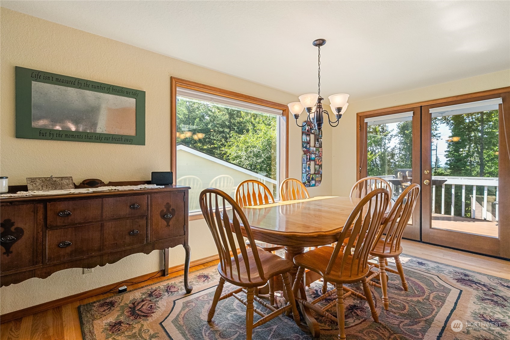 1388 Welling Road Bellingham, WA 98226 - Photo 15 of 40 a view of a dining room with furniture window and outside view