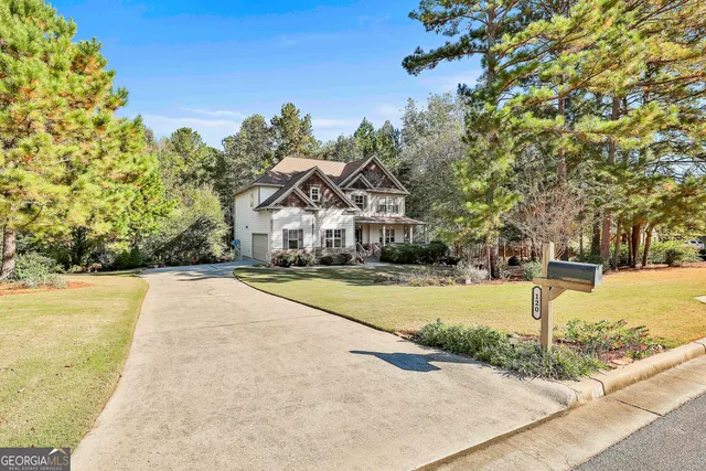 a view of a house with sitting area