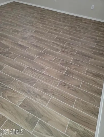 a view of a room with an empty space