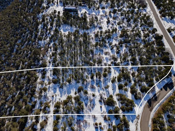 a view of a black and white house