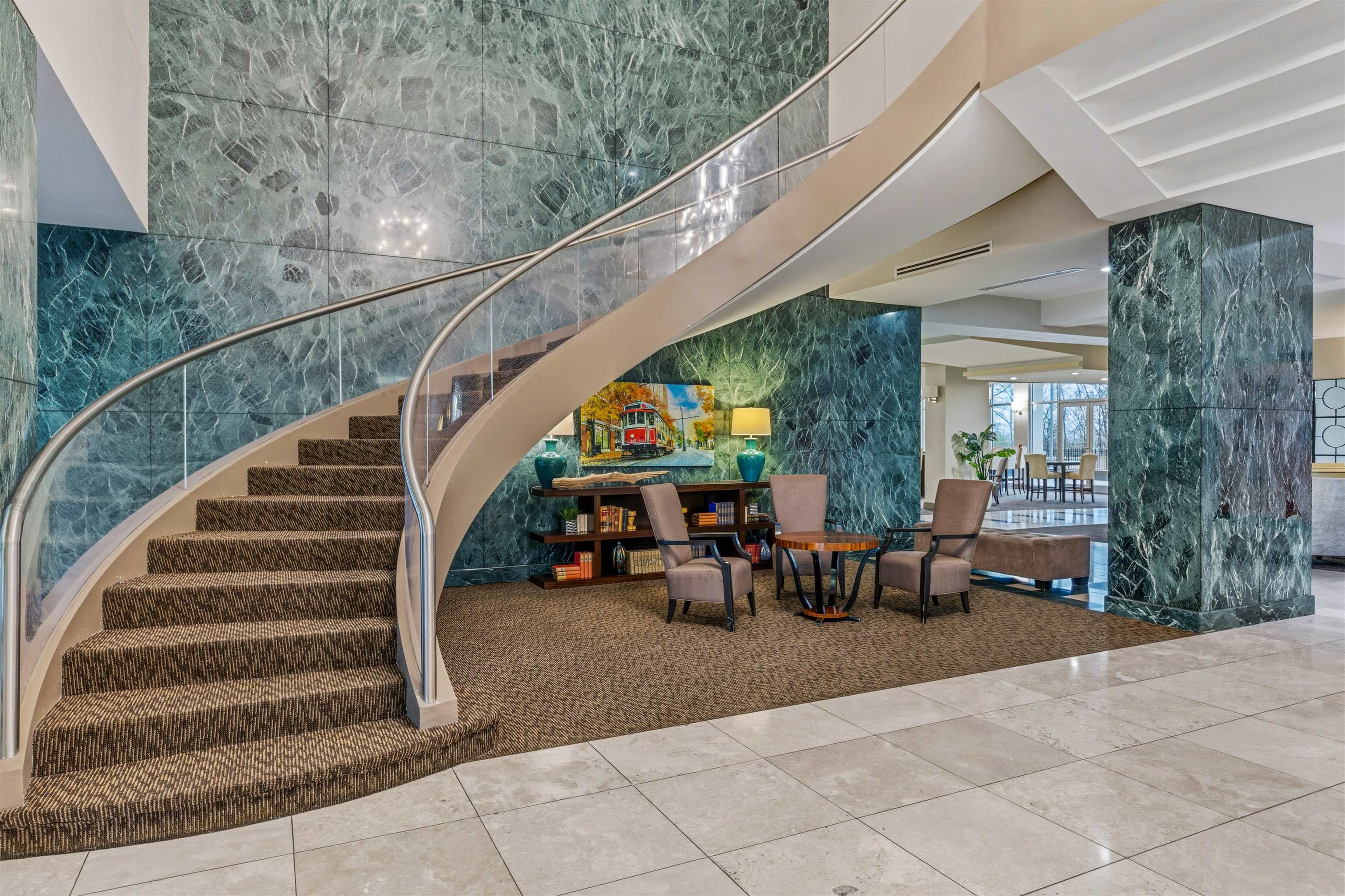 655 Riverside Drive, Unit 1208 Memphis, TN 38103 - Photo 5 of 29 Stairs with tile patterned flooring