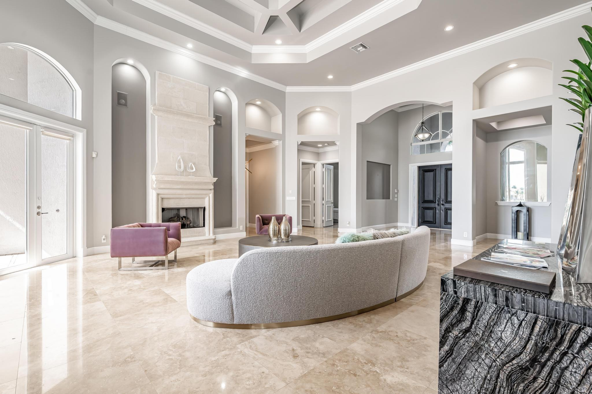 3111 Lake Ridge Lane Weston, FL 33332 - Photo 7 of 21 a living room with furniture and a large window