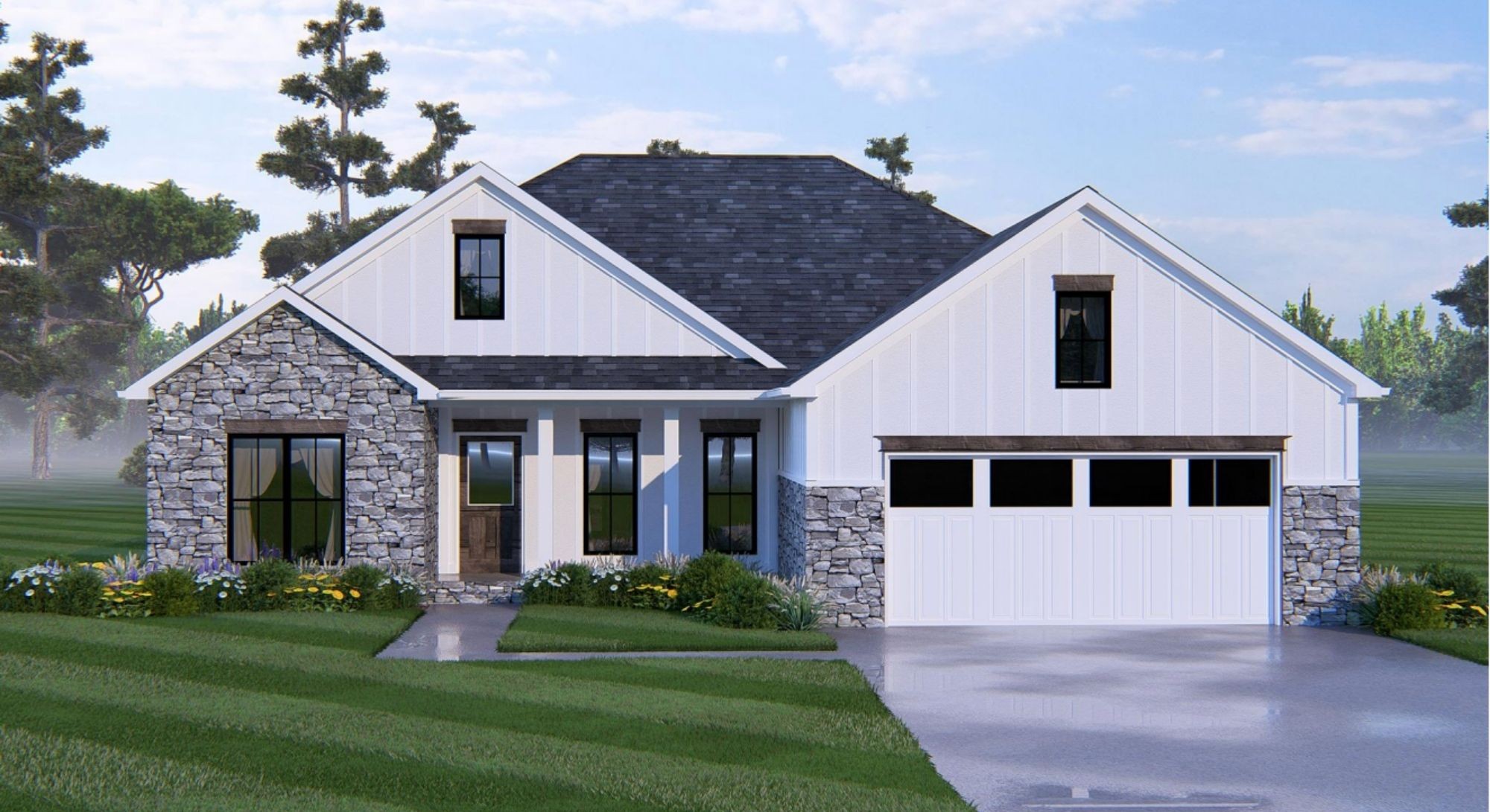 314 Spring Street Monteagle, TN 37356 - Photo 1 of 2 a front view of a house with a yard and garage