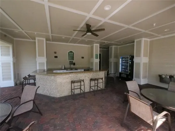 a view of a patio