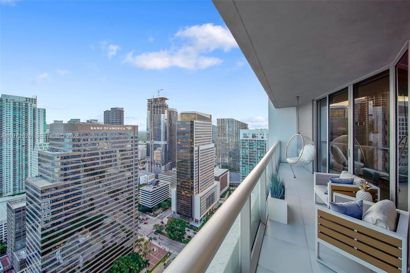 495 Brickell Avenue, Unit 4209 Miami, FL 33131 - Photo 15 of 37 a view of city from balcony