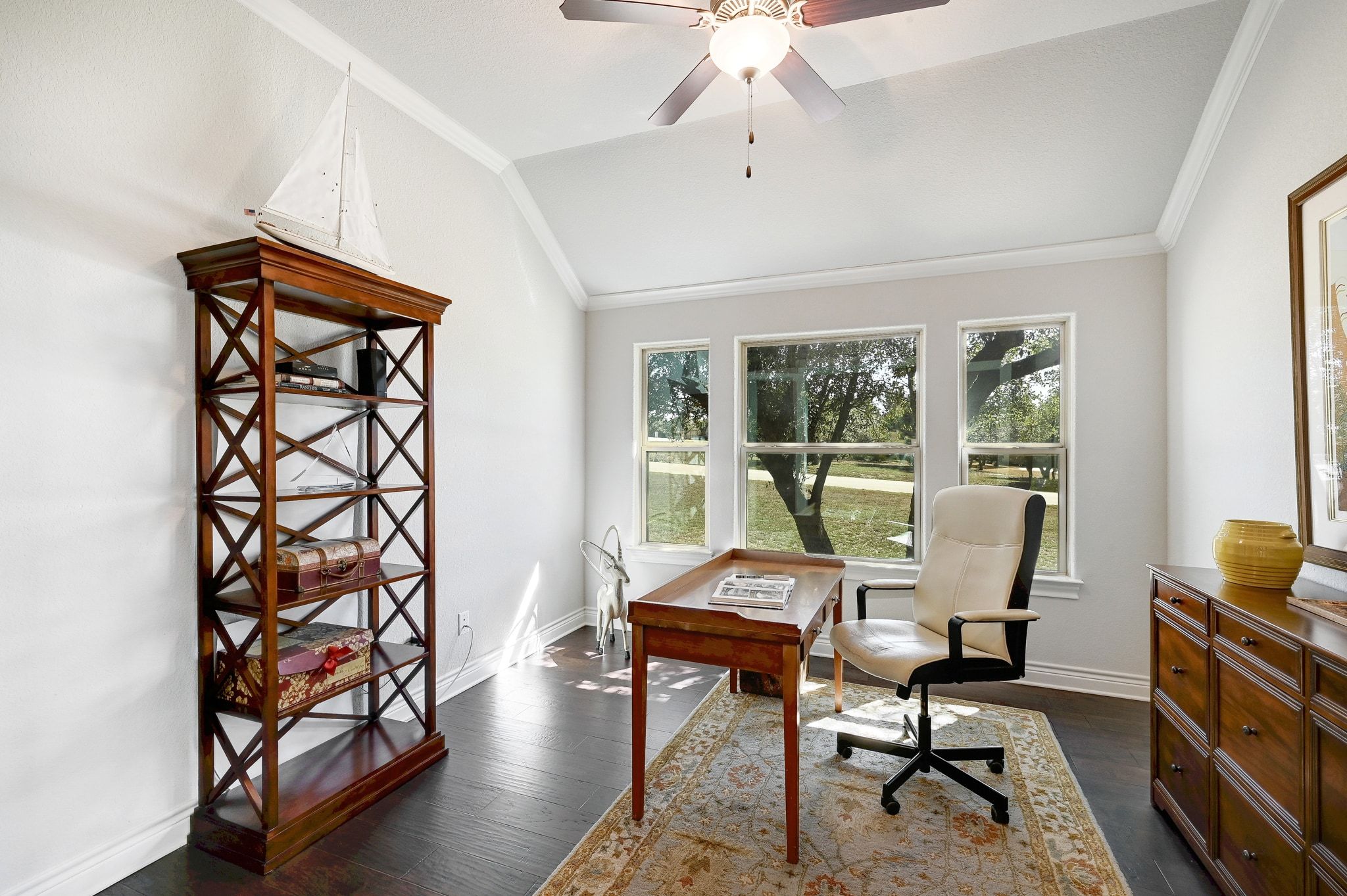 960 Blue Ridge Drive Dripping Springs, TX 78620 - Photo 17 of 38 Dedicated office with high ceilings and natural light and french doors.