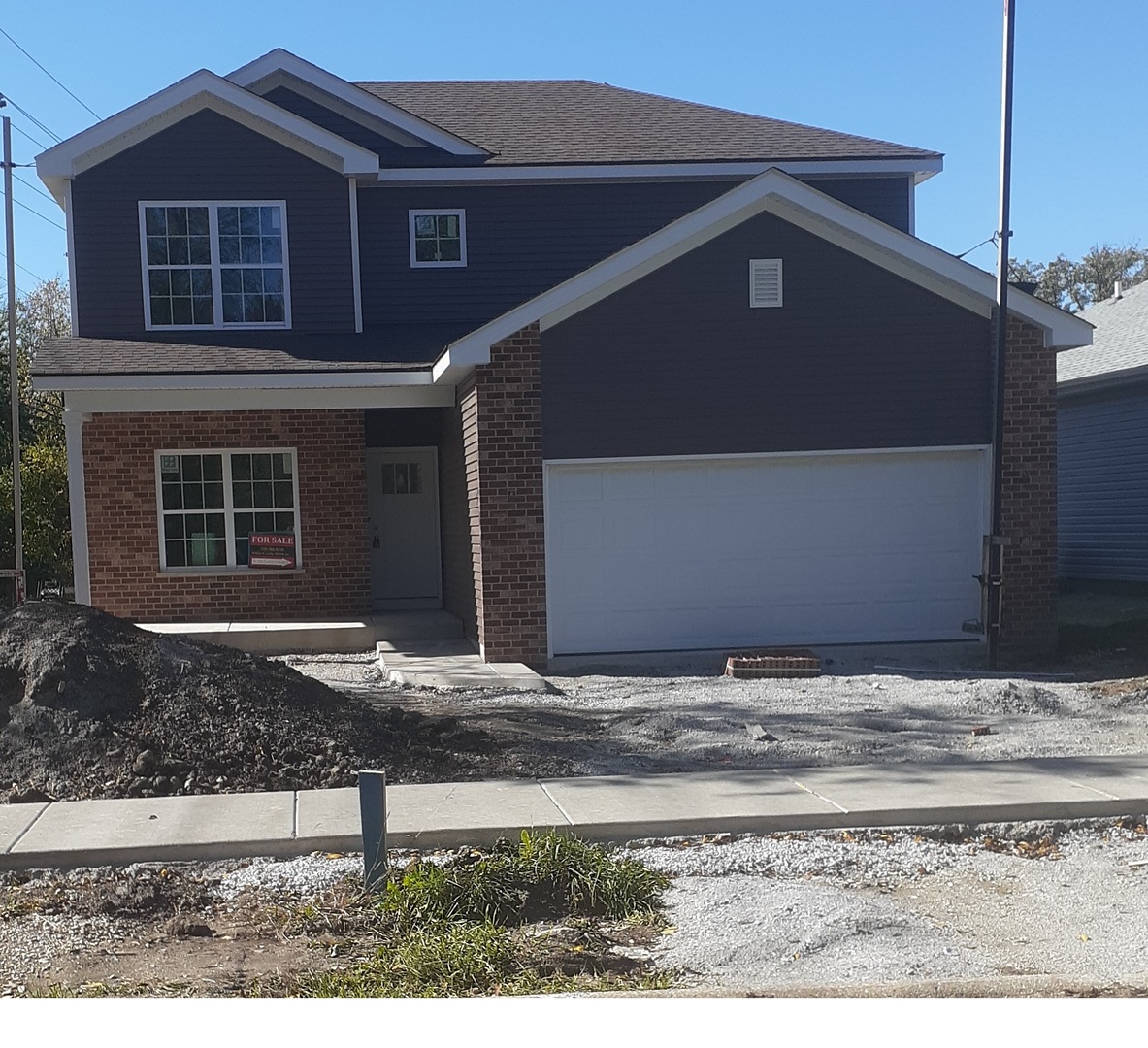 a front view of a house