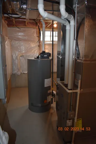 a view of water heater room