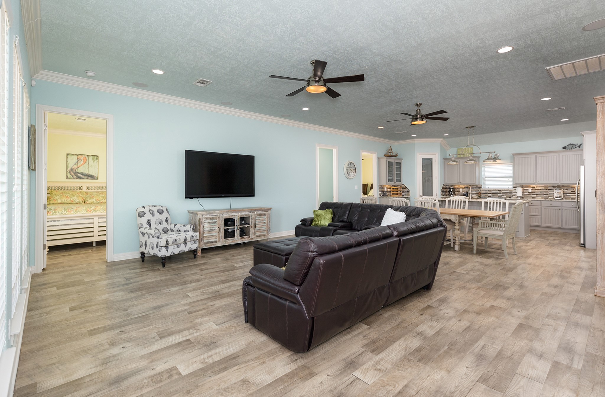 843 South Jacks Road Crystal Beach, TX 77650 - Photo 24 of 45 Views of the spacious deck and ocean from your family room.