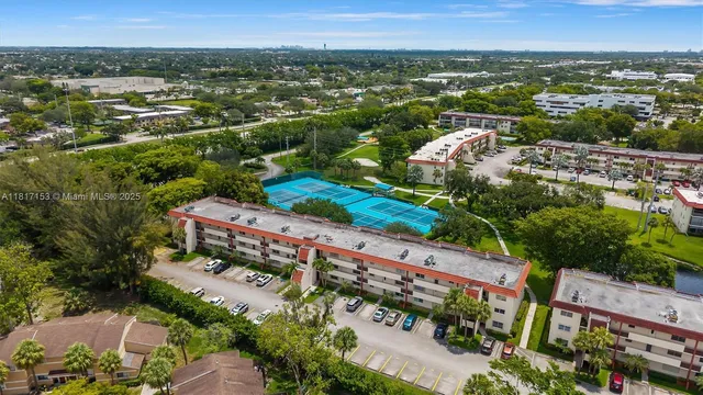 an aerial view of a city with lots of residential buildings