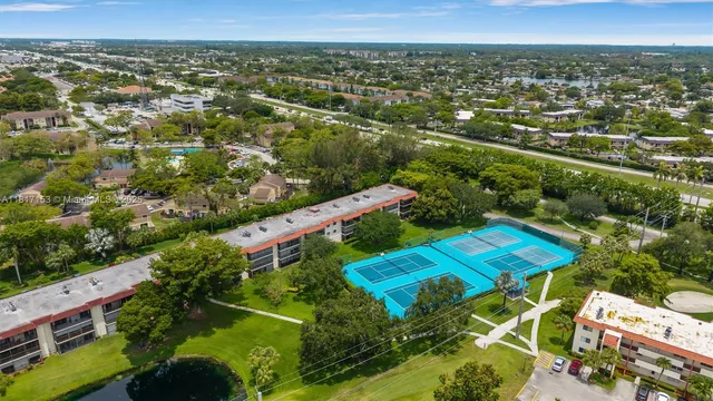 an aerial view of a city