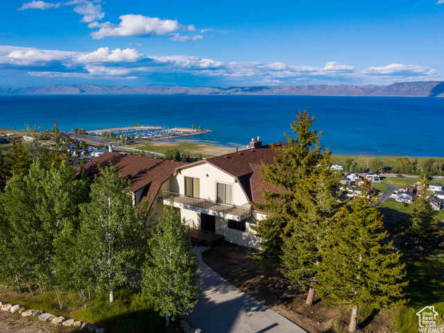 588 Raspberry Patch Road Garden City, UT 84028 - Photo 66 of 74 Drone / aerial view of a water and mountain view