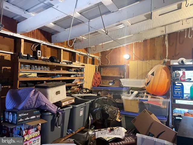 a view of storage and utility room