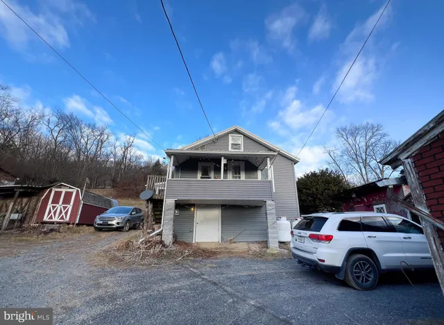 a car parked in front of house