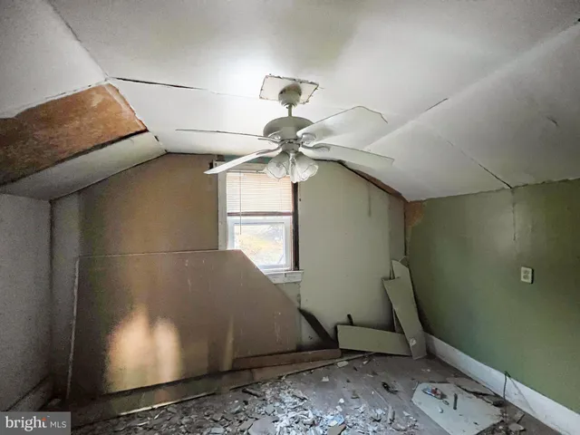 a lamp on a table in a room